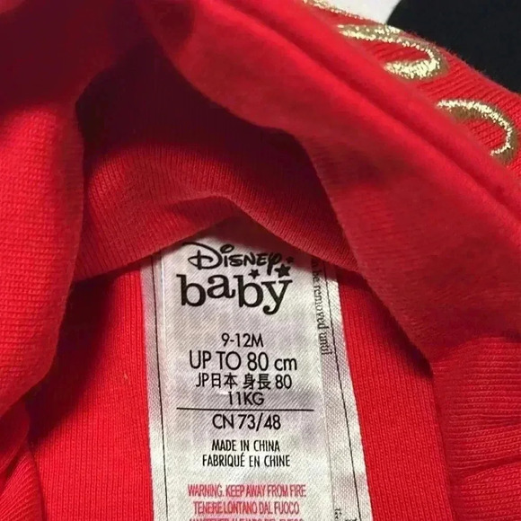 Disney  - NWOT Mickey Mouse - embroidered “My Fisrt Christmas” hat. 9-12 months - Picture 2 of 3